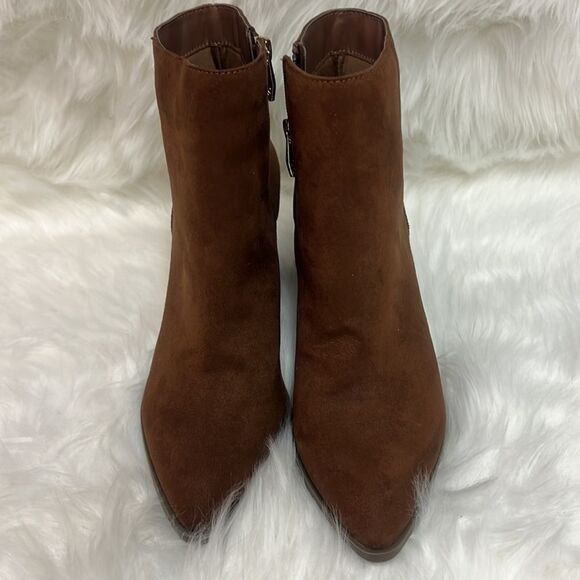 Liz Claiborne East River brown ankle boots, size 8 A4 - Picture 5 of 10
